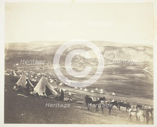 Cavalry Camp, Balaklava, 1855. Creator: Roger Fenton.