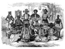 Native performance, called "Hobson Jobson," on the festival of the Cingalese New Year, 1870. Creator: Unknown.