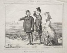 At Varenne-Saint-Maur: Behold! Here it is, my house in the country!, 1862. Creator: Honoré Daumier (French, 1808-1879).
