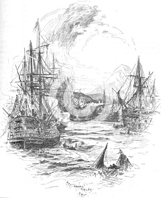 The Battle Was Maintained With Unabated Fury For Above Four Hours, c1895, (1902). Artist: Unknown.