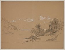 Mountain Landscape with a River, 19th century. Creator: John William Casilear.