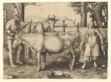 The Milkmaid, 1510. Creator: Lucas van Leyden.