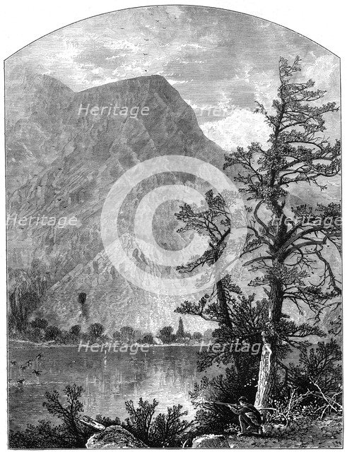 View of a spur of the Blue Mountains, Delaware Water Gap, New Jersey, USA, 1877. Artist: Unknown