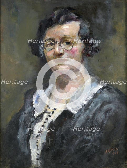 Portrait of Miss I. Robertson, 1933. Creator: Alfred Henry O'Keeffe.