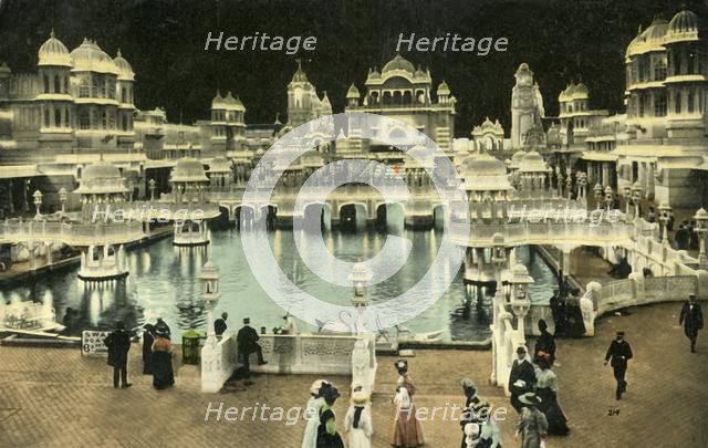 Court of Honour by night, Coronation Exhibition, London, 1911.  Creator: Unknown.