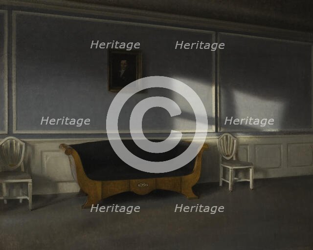 Sunshine in the Drawingroom III, late 19th-early 20th century. Creator: Vilhelm Hammershoi.