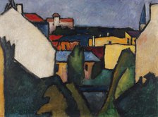 Houses, 1910. Creator: Kanoldt, Alexander (1881-1939).