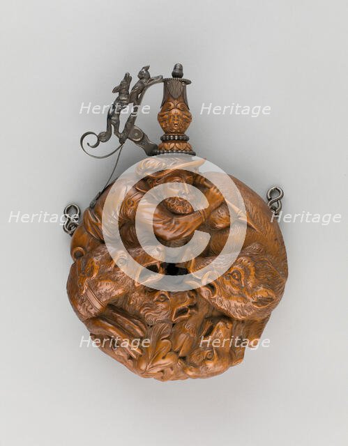 Powder Flask, Germany, c. 1650. Creator: Johann Georg Maucher.