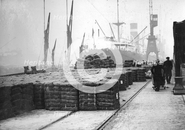 Coconut production, 20th century. Artist: Unknown
