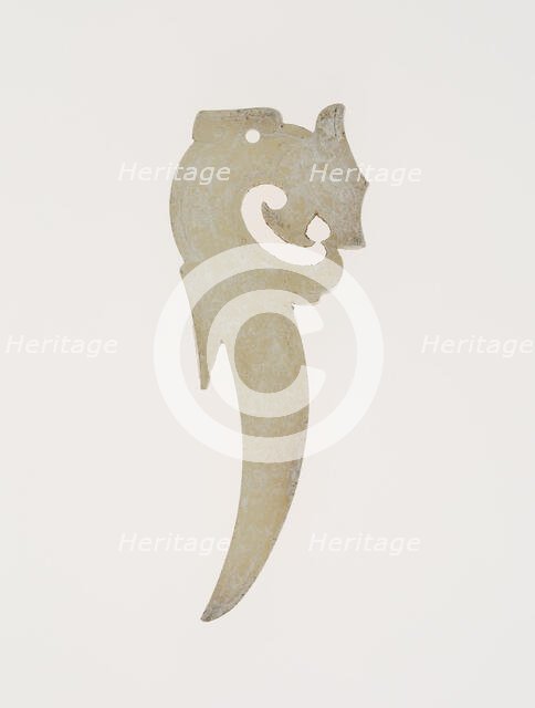 Dragon Pendant, Eastern Zhou dynasty, (c. 770-256 B.C.) c.4th/3rd century B.C.  Creator: Unknown.