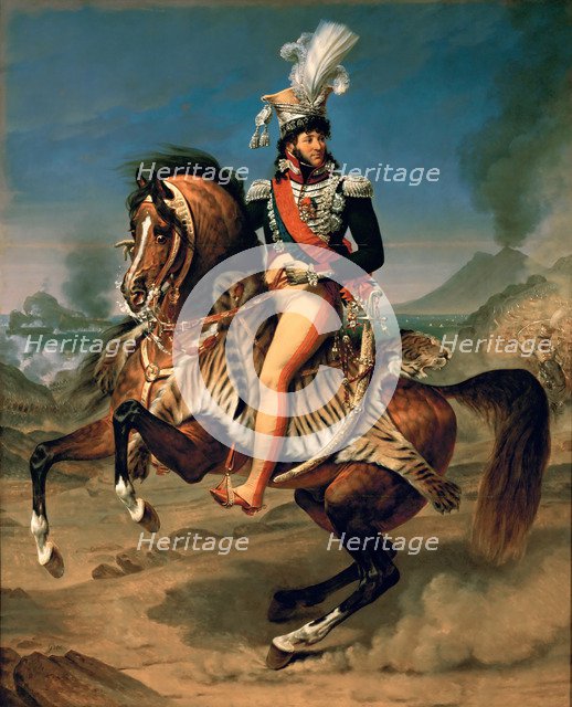 Equestrian Portrait of Joachim Murat (1767-1815). Artist: Gros, Antoine Jean, Baron (1771-1835)