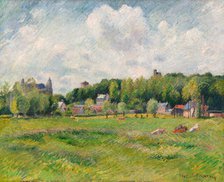 Prairies à Gisors, 1885. Creator: Pissarro, Camille (1830-1903).