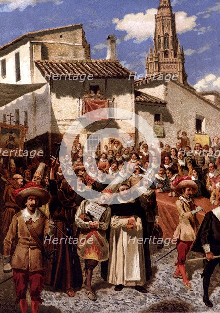 Illustration from the book 'Historia de Gil Blas de Santillana' (Story of Gil Blas de Santillana)…