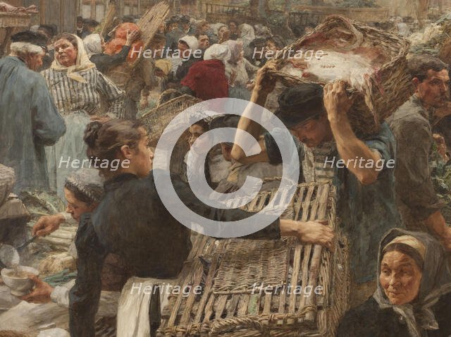 Les Halles, 1895. Creator: Leon-Augustin Lhermitte.