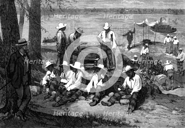 American Sketches: Prison Life in Blackwell's Island, New York - outdoor work, 1876. Creator: Unknown.