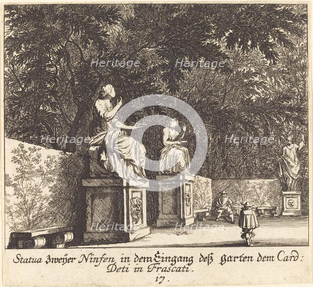 Gardens, Cardinal Deti, Frascati, 1681. Creator: Melchior Küsel.