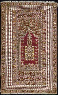 Prayer Carpet, Turkey, c. 1890. Creator: Unknown.