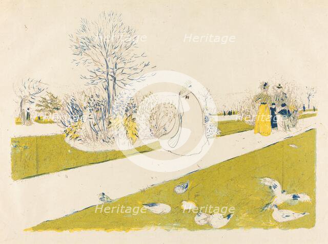 The Tuileries Garden (Le jardin des Tuileries), published 1896. Creator: Edouard Vuillard.