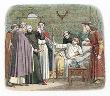 St Anselm reluctantly accepting the Archbishopric of Canterbury, 1093 (1864). Artist: Unknown