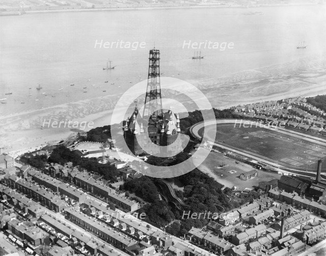 Dismantling of New Brighton Tower, Wallasey, Wirral, Merseyside, 1920. Artist: Aerofilms.