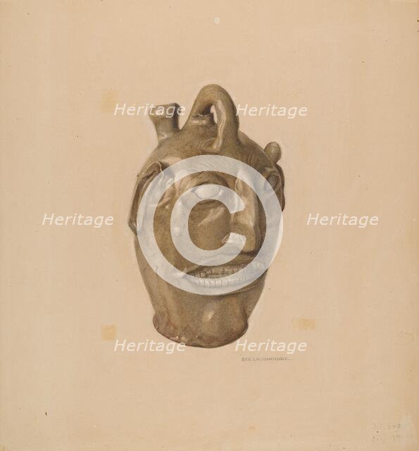 Grotesque Jug, c. 1938. Creator: George Loughridge.
