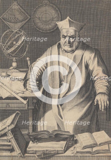 Portrait of Cardinal Christopher Clavius, 1606. Creator: Francesco Villamena.