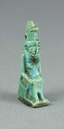 Amulet of the Goddess Mut, Egypt, Late Period-Ptolemaic? (about 7th-1st century BCE). Creator: Unknown.