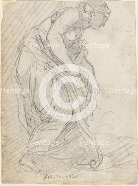 One of Niobe's Daughters, 1752/1756. Creator: Augustin Pajou.