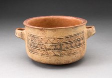 Minature Handled Bowl with Textile-like Design, A.D. 1450/1532. Creator: Unknown.