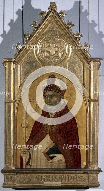 'Saint Augustine', 1320s.  Artist: Simone Martini
