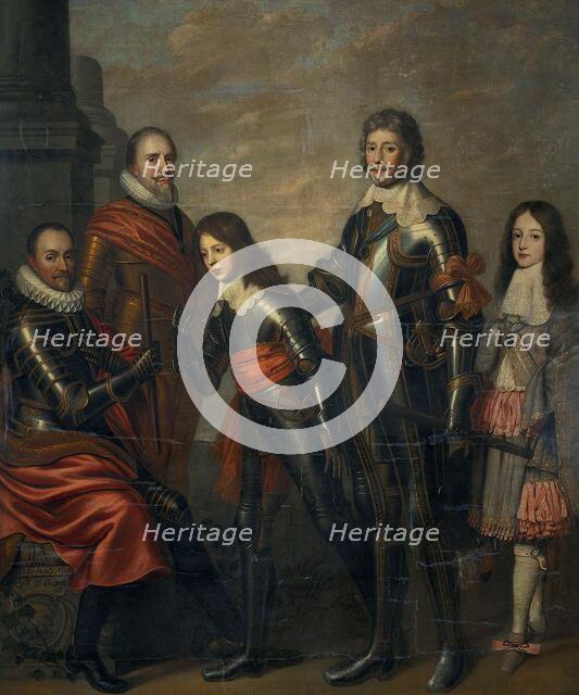 Four Generations of the Princes of Orange: William I, Maurice and Frederick Henry..., c.1660-c.1662. Creator: Pieter Nason.