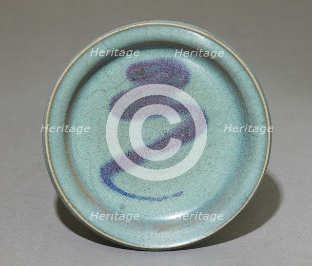 Dish with purple splash, 12th century-early 13th century. Artist: Unknown.