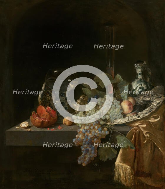 Sumptuous Still Life, c1656-1670. Creator: Isaac van Kipshaven.