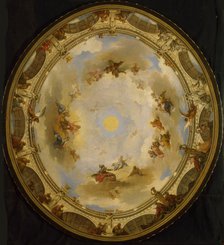 Ceiling painting in the Alexander Theatre in Saint Petersburg, 1832.