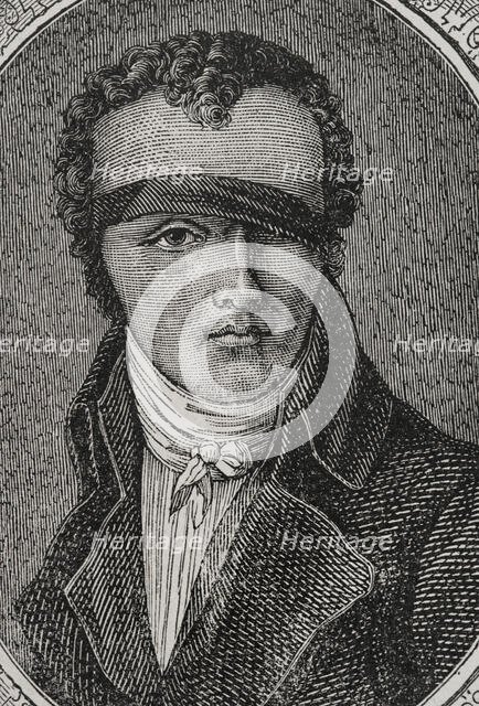 Nicolas-Jacques Conté, (1755-1805), French military officer and aeronaut, 1879.  Creator: Unknown.