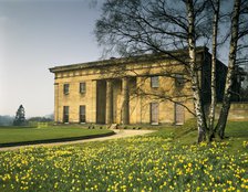 East front and daffodils, Belsay Hall, Northumberland, 1992. Artist: Unknown