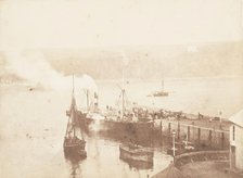 The "Juno" in Tenby Harbour, 1853-56. Creator: John Dillwyn Llewelyn.