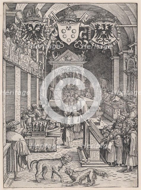 Maximilian I Hearing Mass, ca. 1515. Creator: Hans Weiditz.