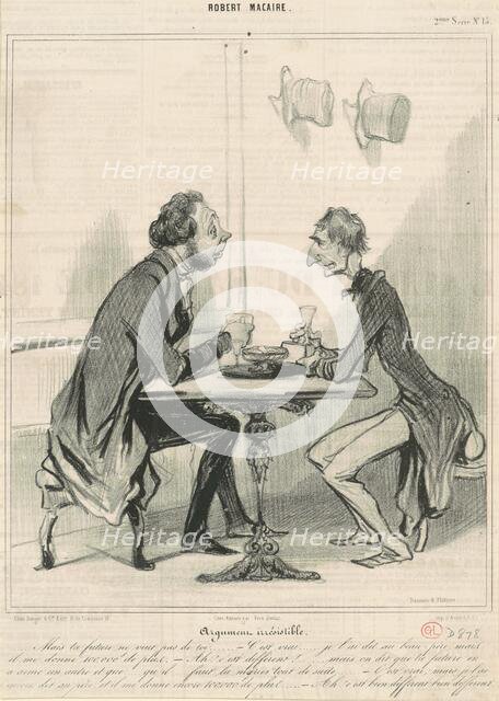 Argument irrésistible, 1841.  Creator: Honore Daumier.