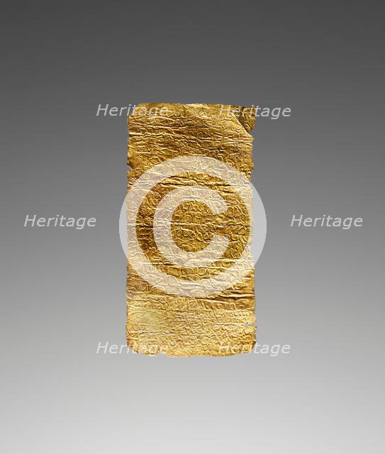 Tablet (Lamella) with an Incantation against Epilepsy, 3rd century A.D. Creator: Unknown.