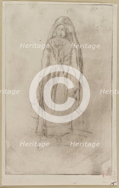 Venetian Water Carrier, 1879-1880. Creator: James Abbott McNeill Whistler.