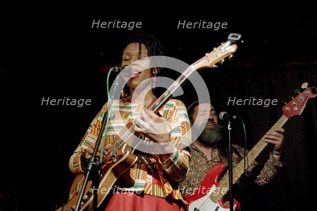Carmen Souza and Theo Pascal, Verdict Jazz Club, Brighton East Sussex, 13 Nov 2019. Creator: Brian O'Connor.