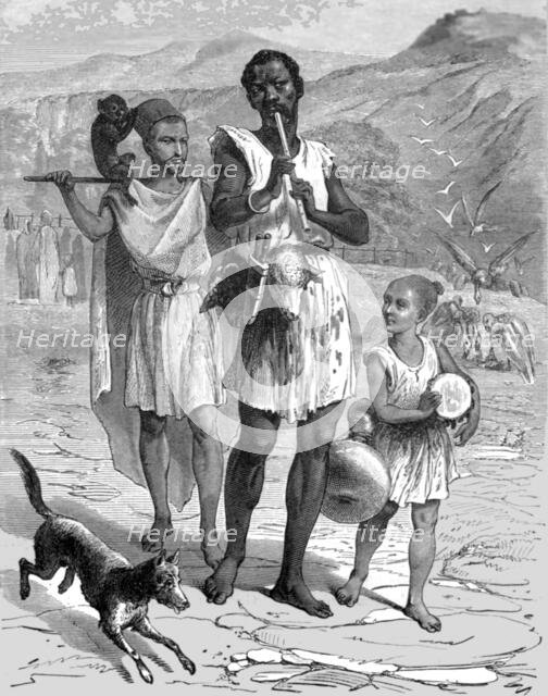 'Breber Mountaineers at a Marriage Feast; Visit to the Sultan of Morocco, at Fez, in the spring of 1 Creator: T. Blackmore.