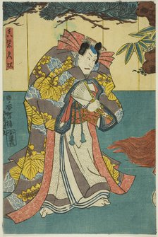 The actor Ichikawa Danjuro VIII as Mashiba Hisatsugu, 1851. Creator: Utagawa Kunisada.