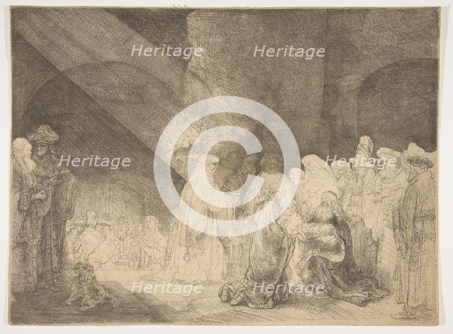 The Presentation in the Temple: Oblong Plate. Creator: Rembrandt Harmensz van Rijn.