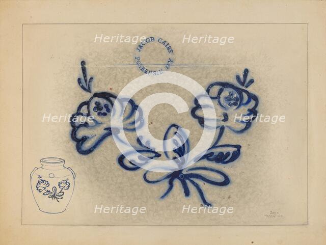 Jar, c. 1938. Creator: John Tarantino.