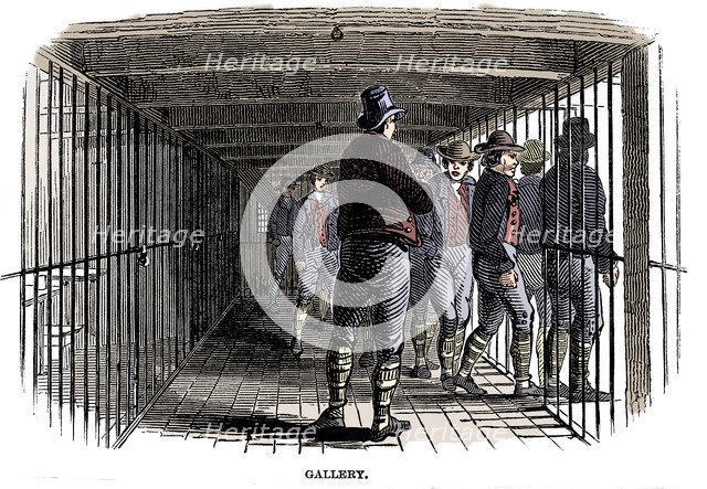 On board a prison hulk, 1848. Artist: Unknown.