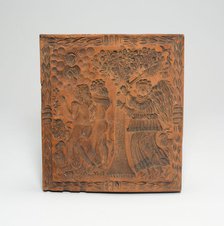 Biscuit Mold: Adam and Eve Expelled from the Gates of Eden, Germany, Possibly 17th century. Creator: Unknown.