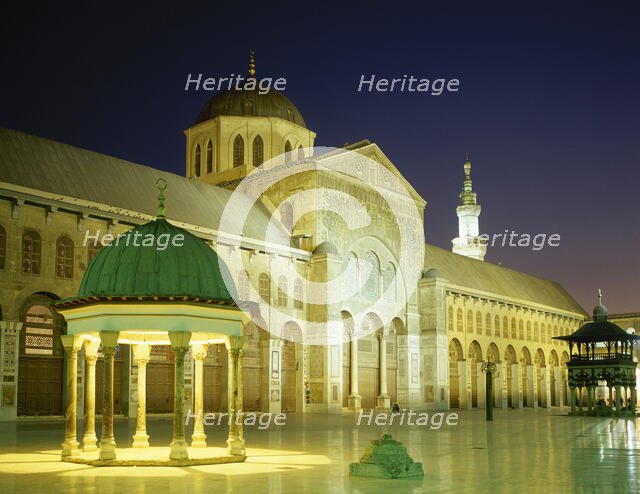 Umayyad Mosque or Great Mosque of Damascus, Syria, 2001. Creator: LTL.