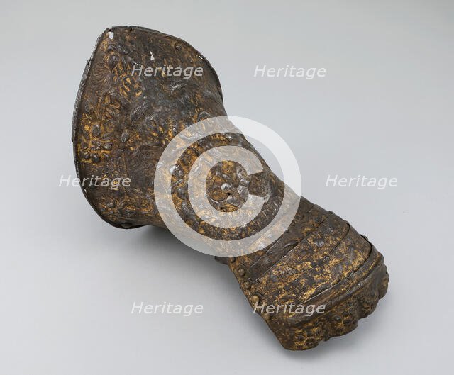 Gauntlet for the Right Hand, France, c. 1570/90. Creator: Unknown.